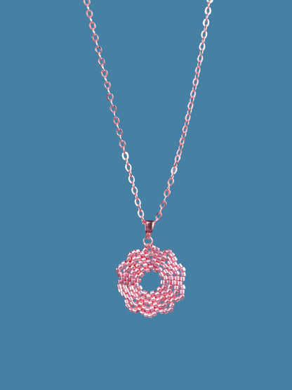 "Fleur Rose Gold" Flower Pendant Necklace