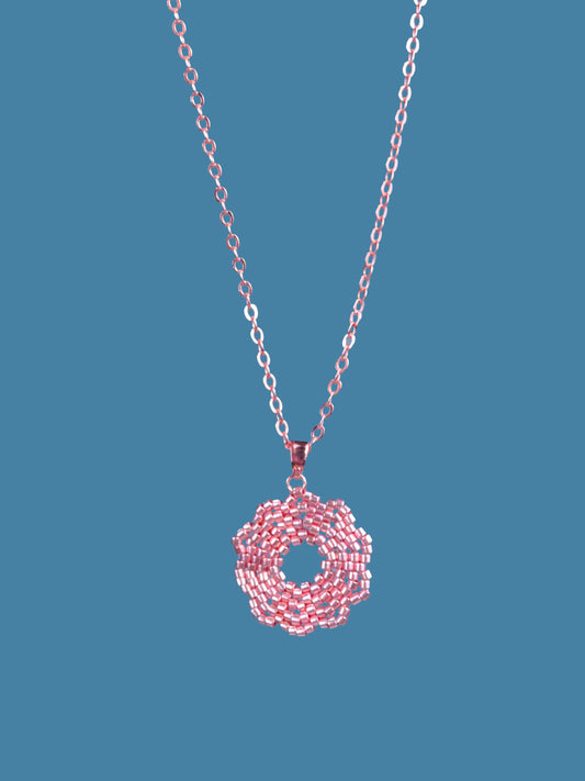 "Fleur Rose Gold" Flower Pendant Necklace